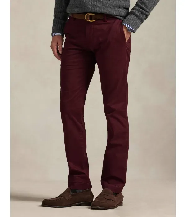 Брюки чинос из Гринвича slim fit Polo Ralph Lauren, бордовый