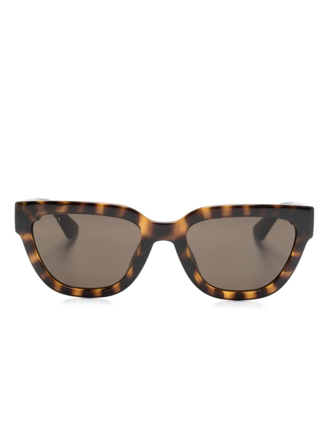 

Gucci Eyewear солнцезащитные очки в оправе 'бабочка', коричневый