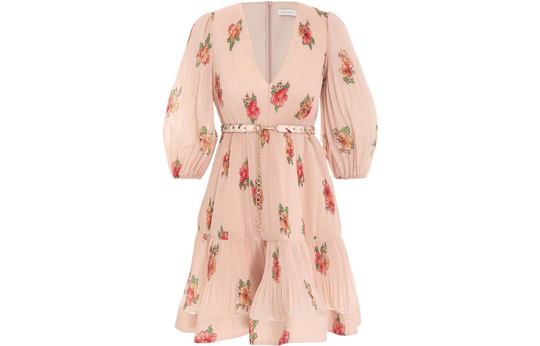 

Zimmermann SS22 Женское платье розового цвета