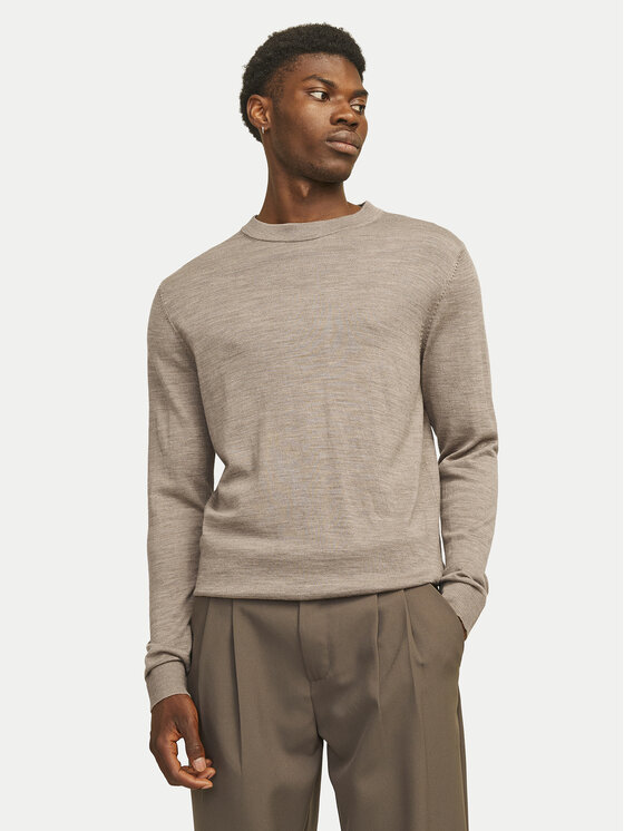 

Свитер regular fit Merino 12216817 Jack&Jones, серый