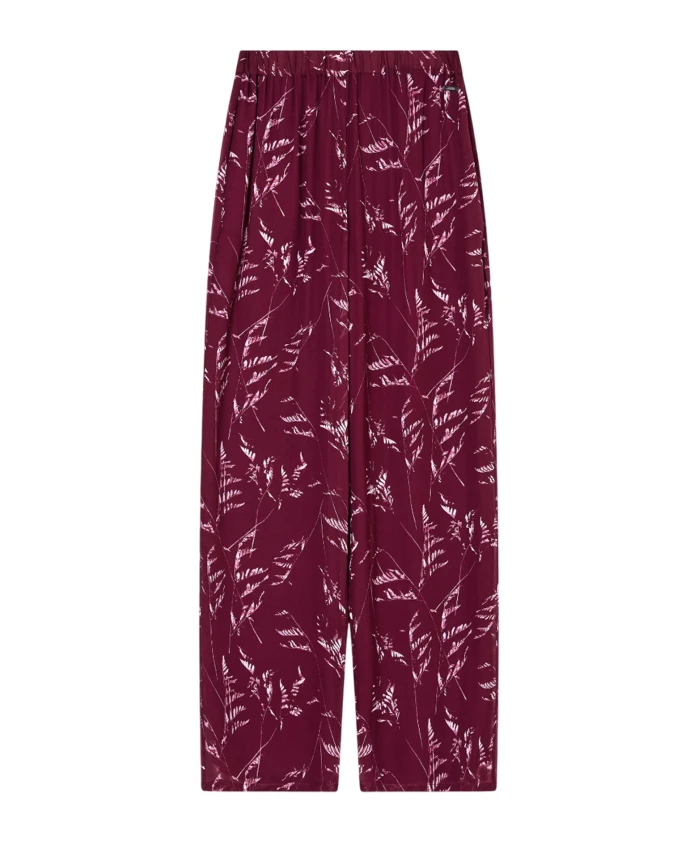 

Брюки-Палаццо с высокой талией и широкими штанинами, с принтом. Armani Exchange, красный