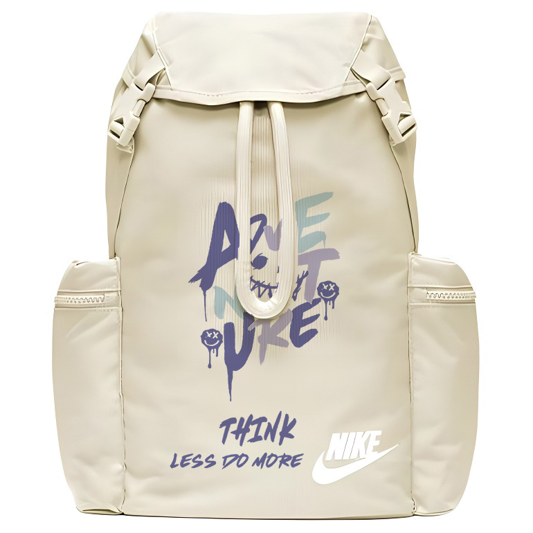 

Nike Полиэстеровый рюкзак унисекс светло-ореховый коричневый белый, Evil Smiley Face