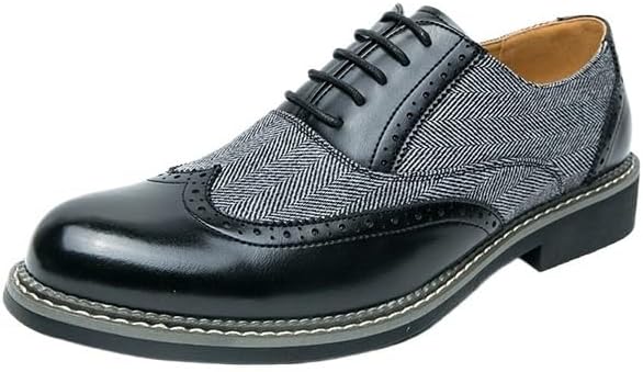 

Мужские классические оксфорды, шнуровка, деловые кожаные оксфорды, для вождения, комфорт, вечеринки, свадьбы Zestrelax, черный