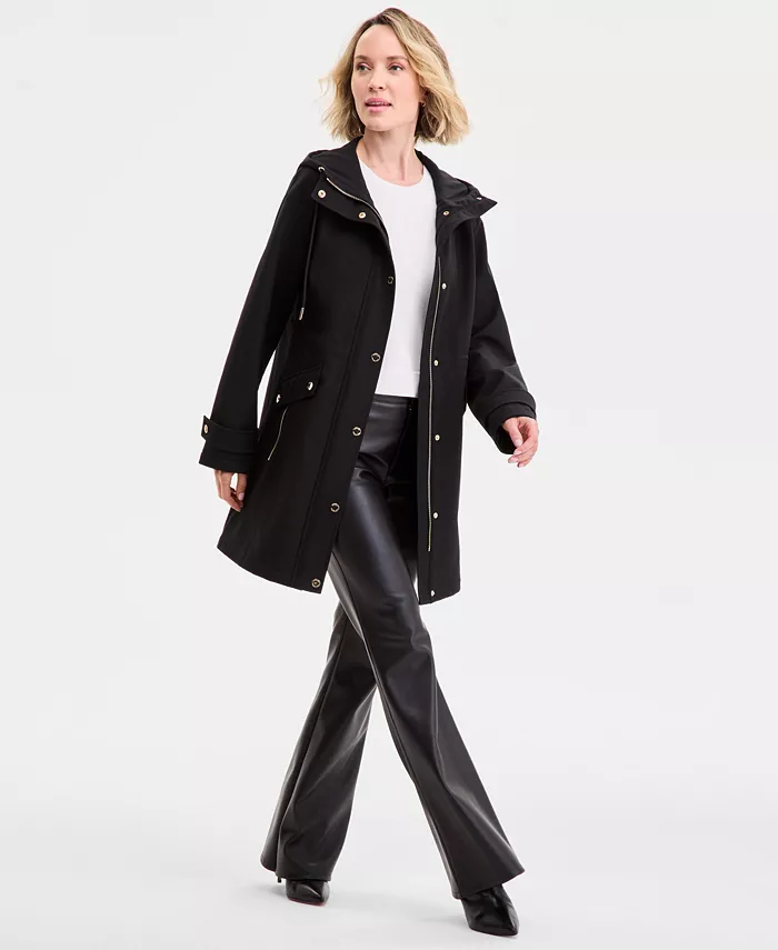 

Женское пальто-анорак с капюшоном, софтшелл, P/XXS-XXL Michael Kors, черный