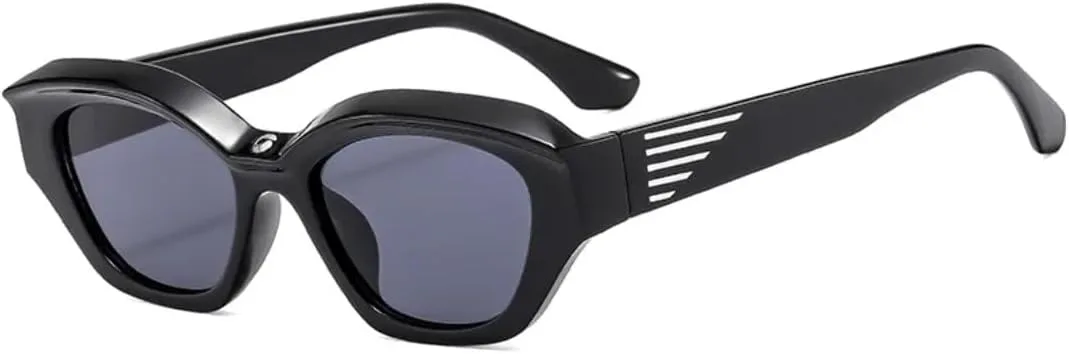 

Ретро-модные солнцезащитные очки для женщин и мужчин, классический винтажный стиль, защита от УФ-излучения UV400, для вечеринок на открытом воздухе VFDHN, Black