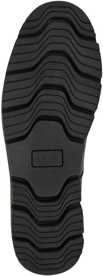 Мужские повседневные ботинки на шнуровке Levi's Dawson 2.0 Tumbled LE, Black — фото 4