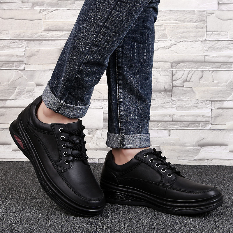 BAGE Мужские повседневные кроссовки Low Top черные, цвет Black — фото 4