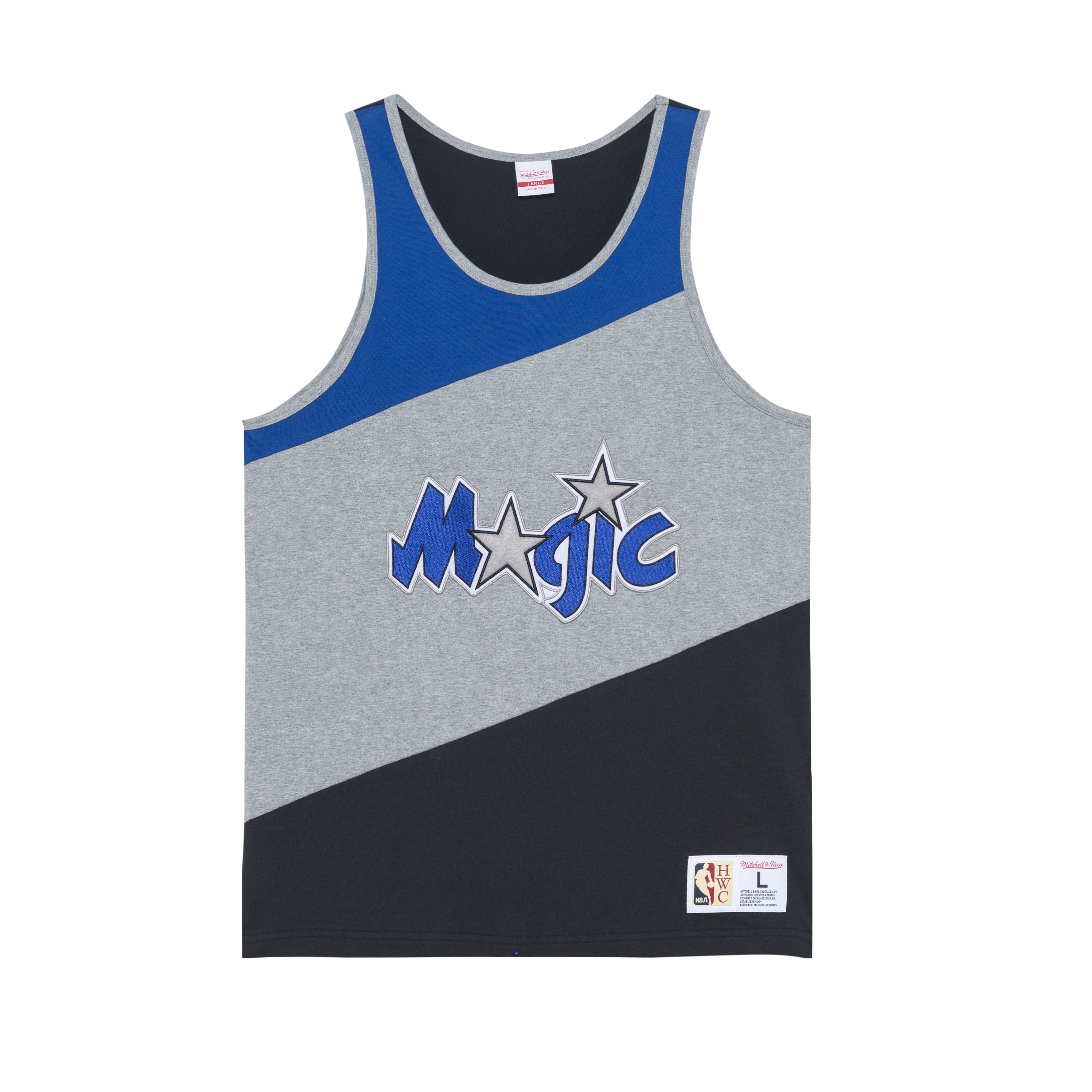 

Mitchell Ness Баскетбольная майка Mitchell & Ness мужская серо-черная многоцветная