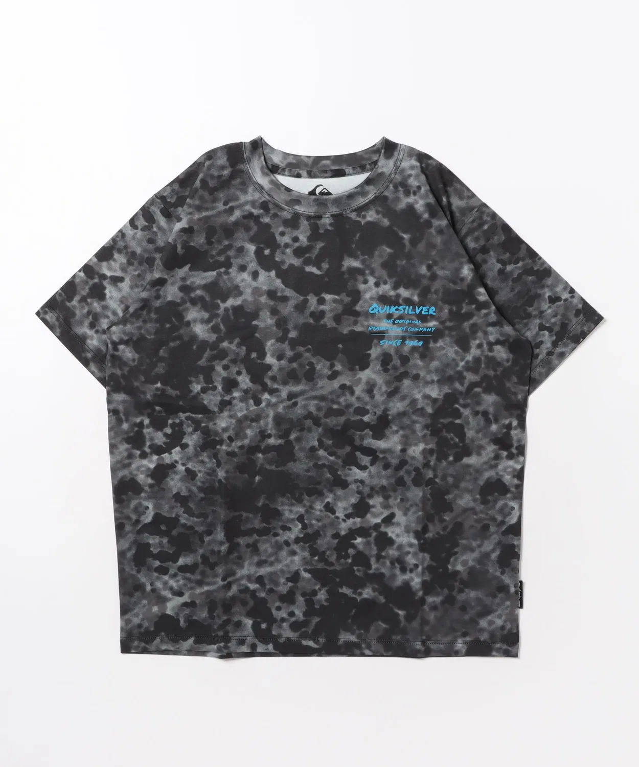 Футболка детская QUIKSILVER с принтом, хлопок, черный