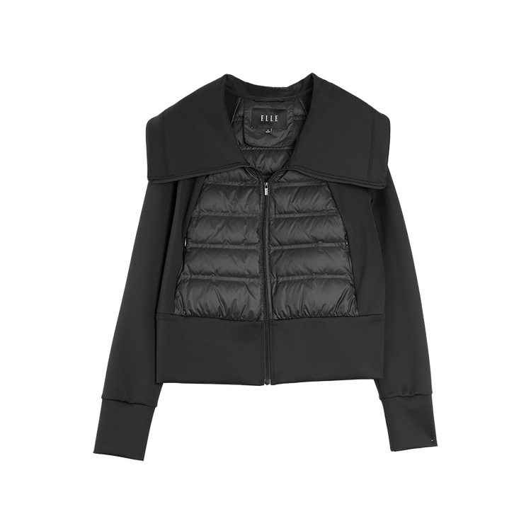 

ELLE Пуховик женский Black Lapel тонкий пуховик