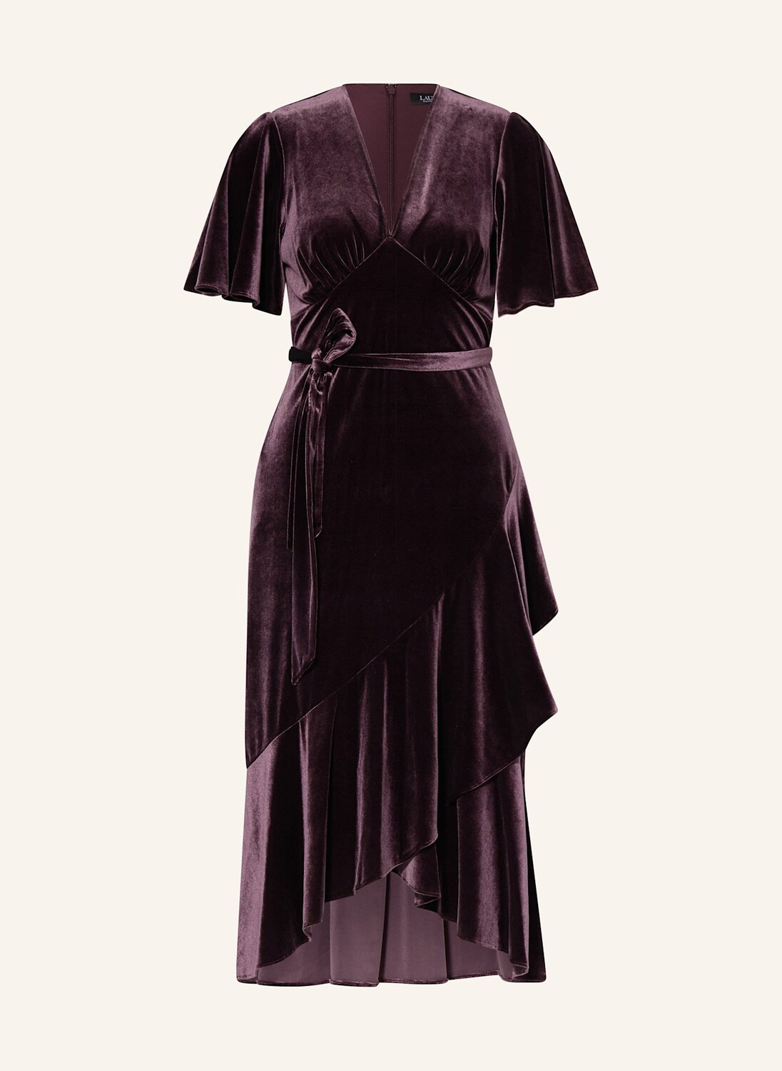 

Бархатное платье LAUREN RALPH LAUREN, темно-фиолетовый