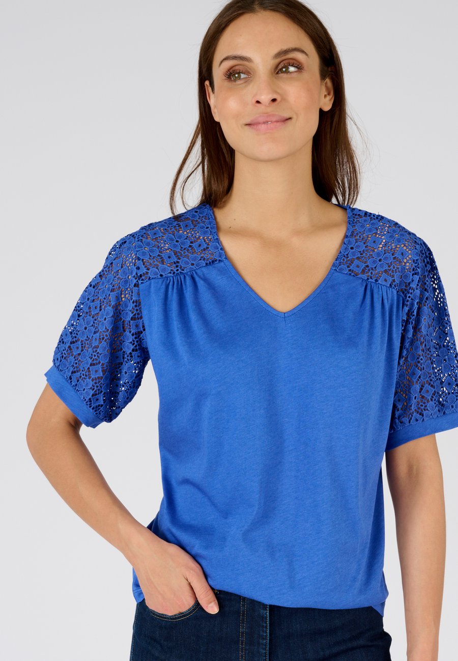 

Футболка Damart TEE DÉTAILS MACRAMÉ, Bleu/Blue