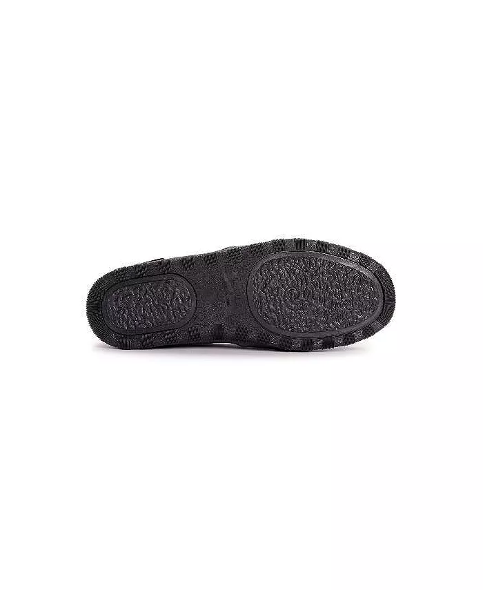 Мужские мокасины-тапочки Paul Printed из берберской замши MUK LUKS, черный — фото 3