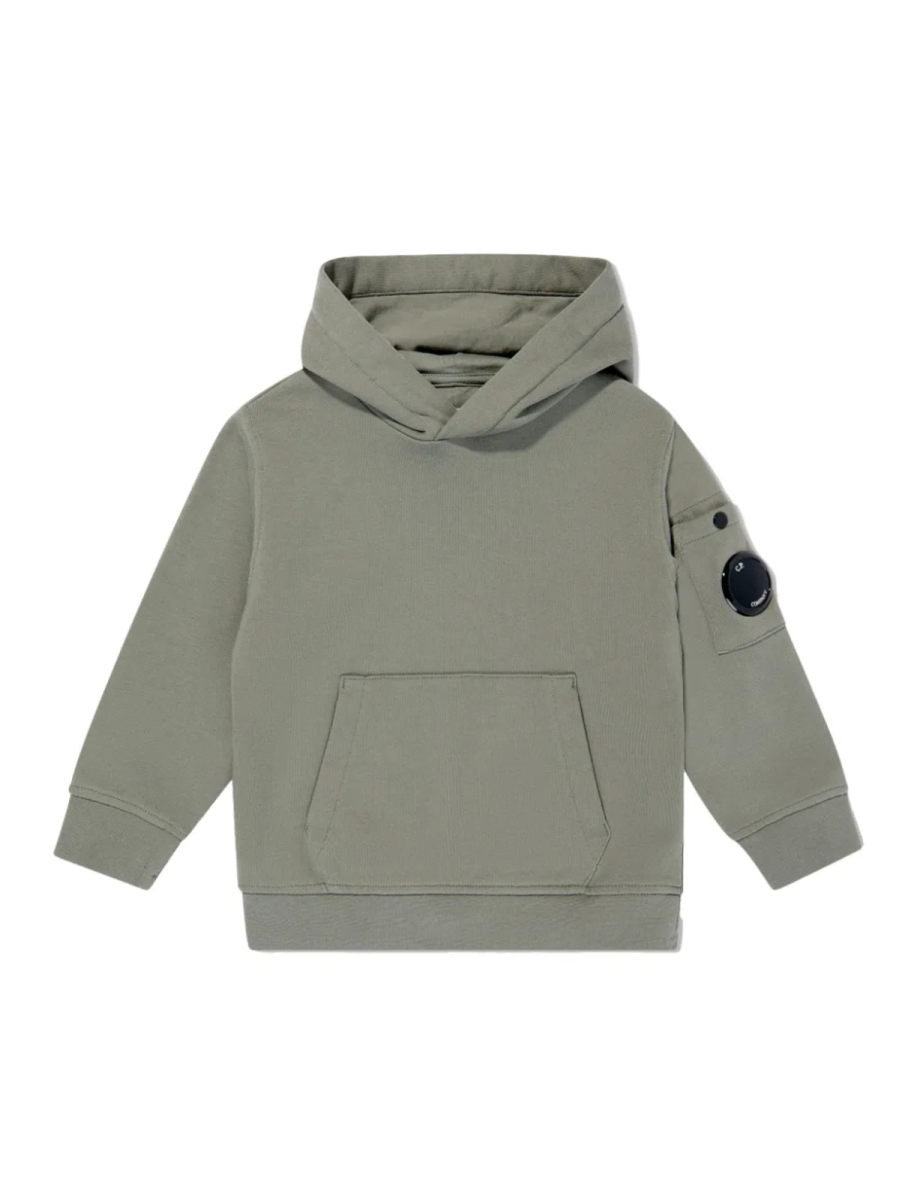 

Детская хлопковая толстовка с капюшоном CP Company C.P. Company Kids, зеленый