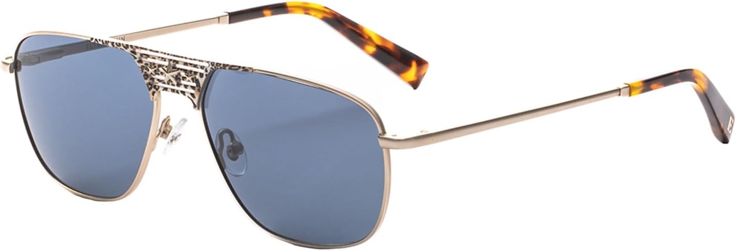 

Солнцезащитные очки Elton John Concorde Pilot Metal в светло-золотистом цвете с леопардовым принтом, черепаховой расцветкой и темно-синим оттенком, диаметр линз 56 мм, Light Gold Cheetah Print Tortoise