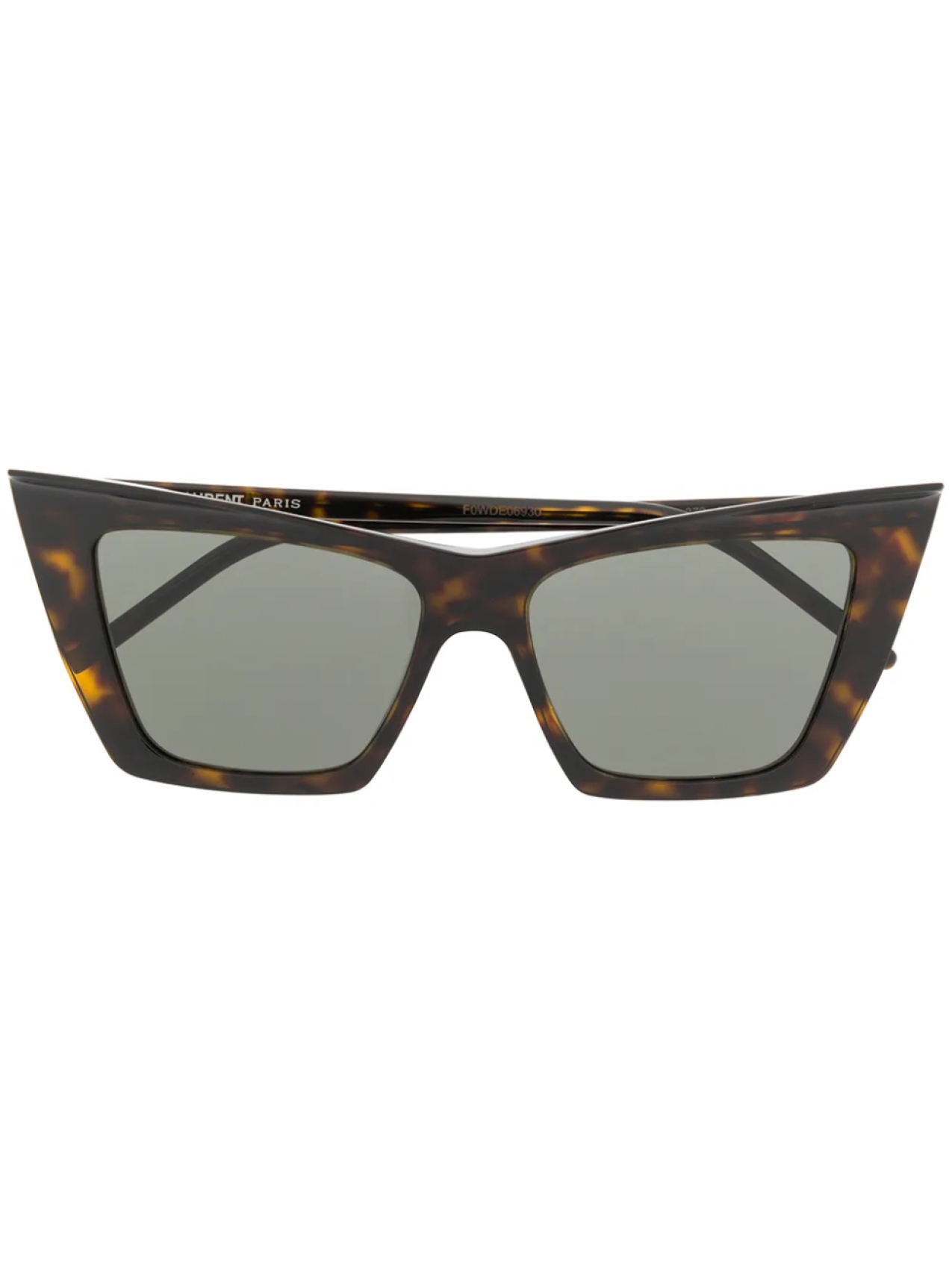 

Солнцезащитные очки в оправе 'кошачий глаз' Saint Laurent Eyewear, коричневый