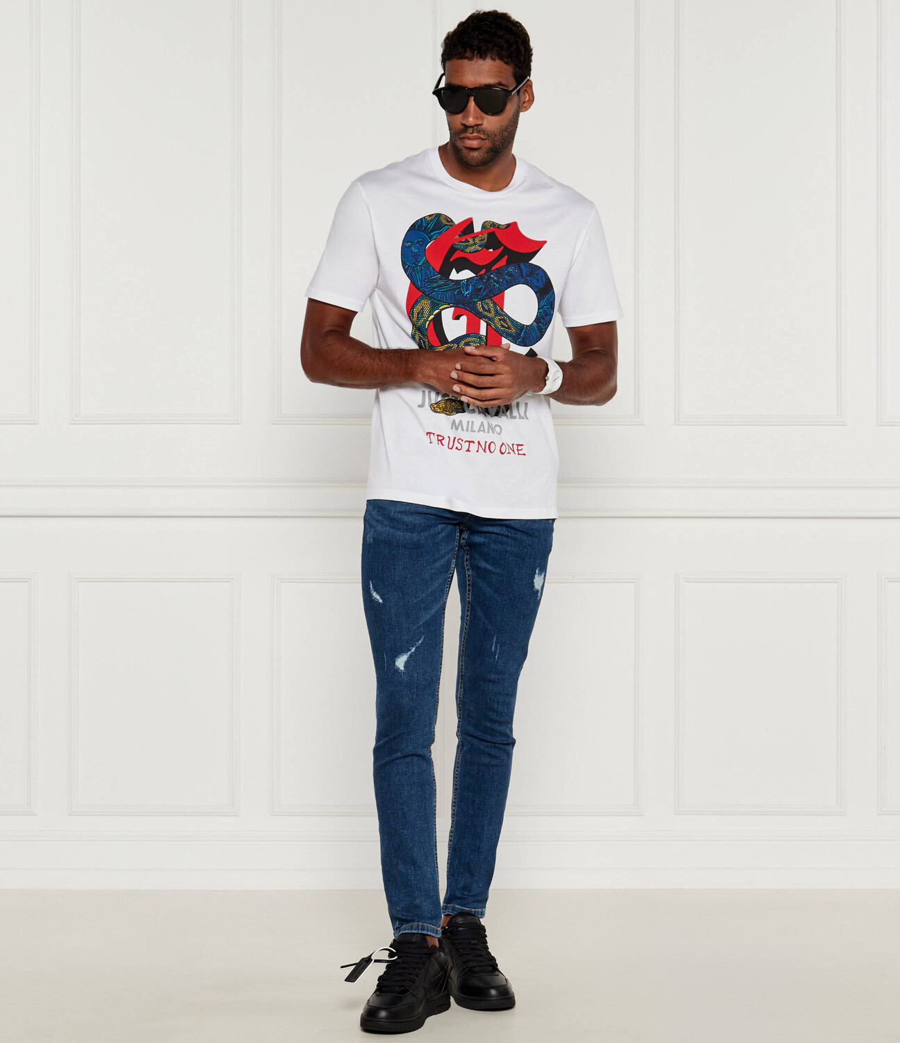 

Футболка Just Cavalli Regular Fit, белый