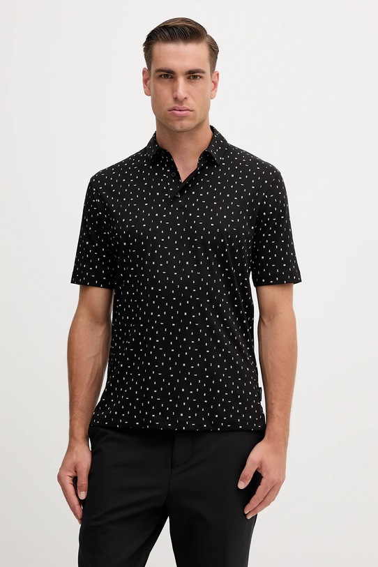 

Хлопковая поло Armani Exchange, черный
