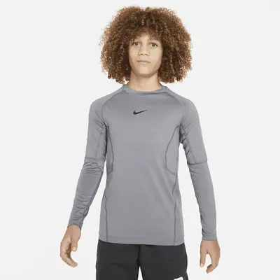 Топ Nike Pro, цвет Smoke Grey/Black