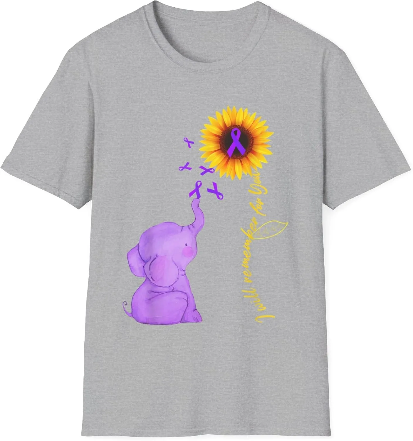Футболка Alzheimer's Awareness I Will Remember for You