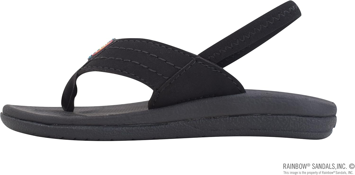 Детские сандалии Rainbow Sandals Cape из формованной резины, черный — фото 2