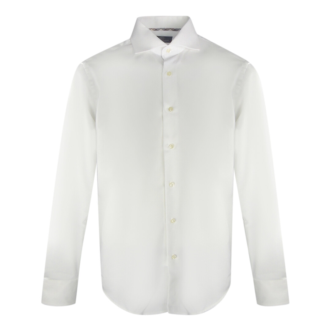 

Рубашка с длинным рукавом голубого цвета Aquascutum, белый
