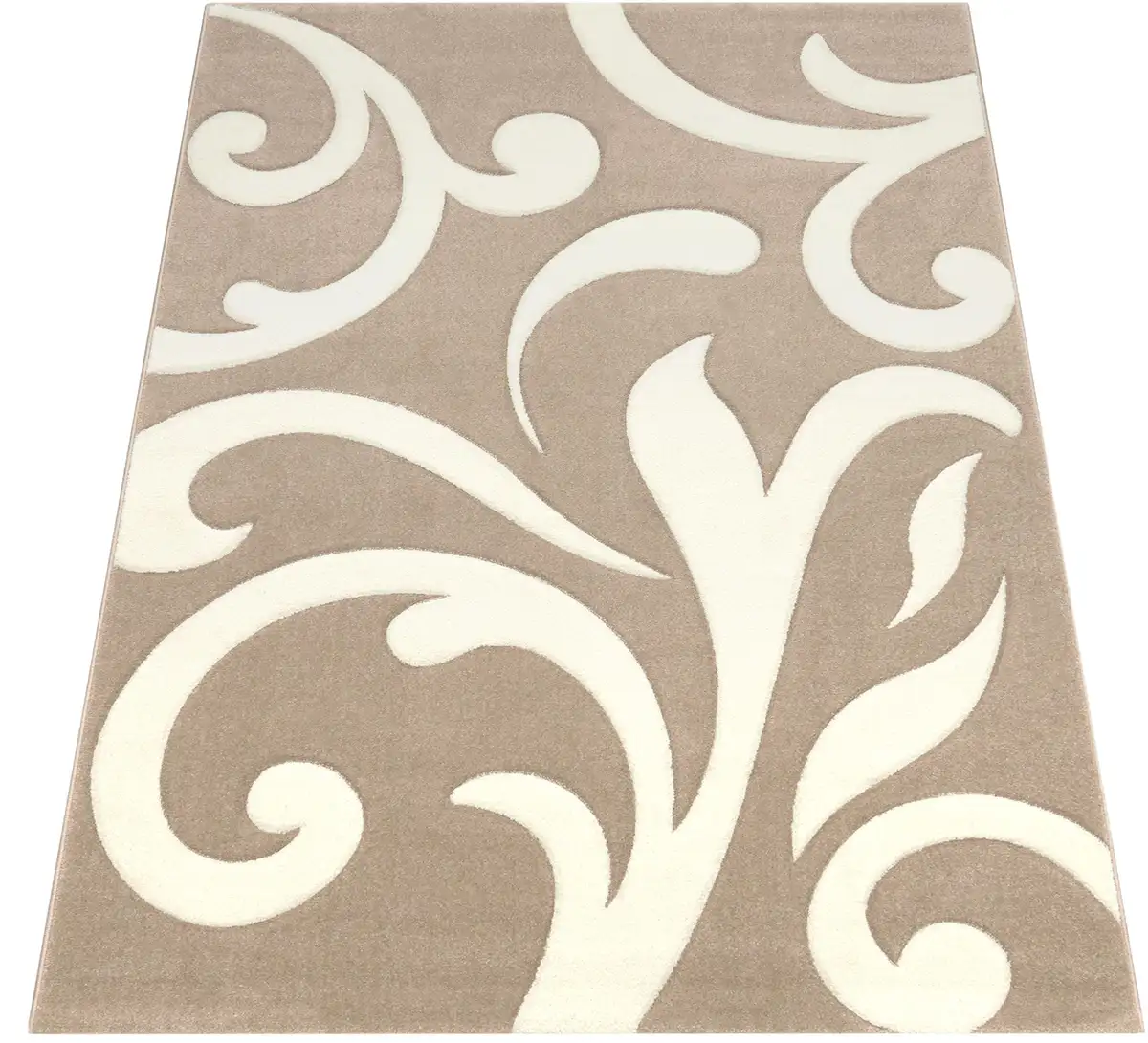 

Ковер Paco Home "Diamond 761", прямоугольный, короткий ворс, тканый, 3D дизайн, с орнаментом 160х230 см, бежевый