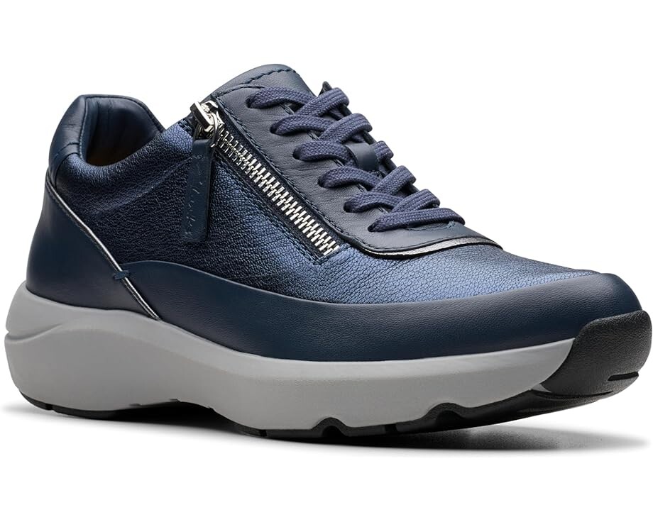 

Кроссовки Clarks Tivoli Zip, цвет Navy Combi Leather