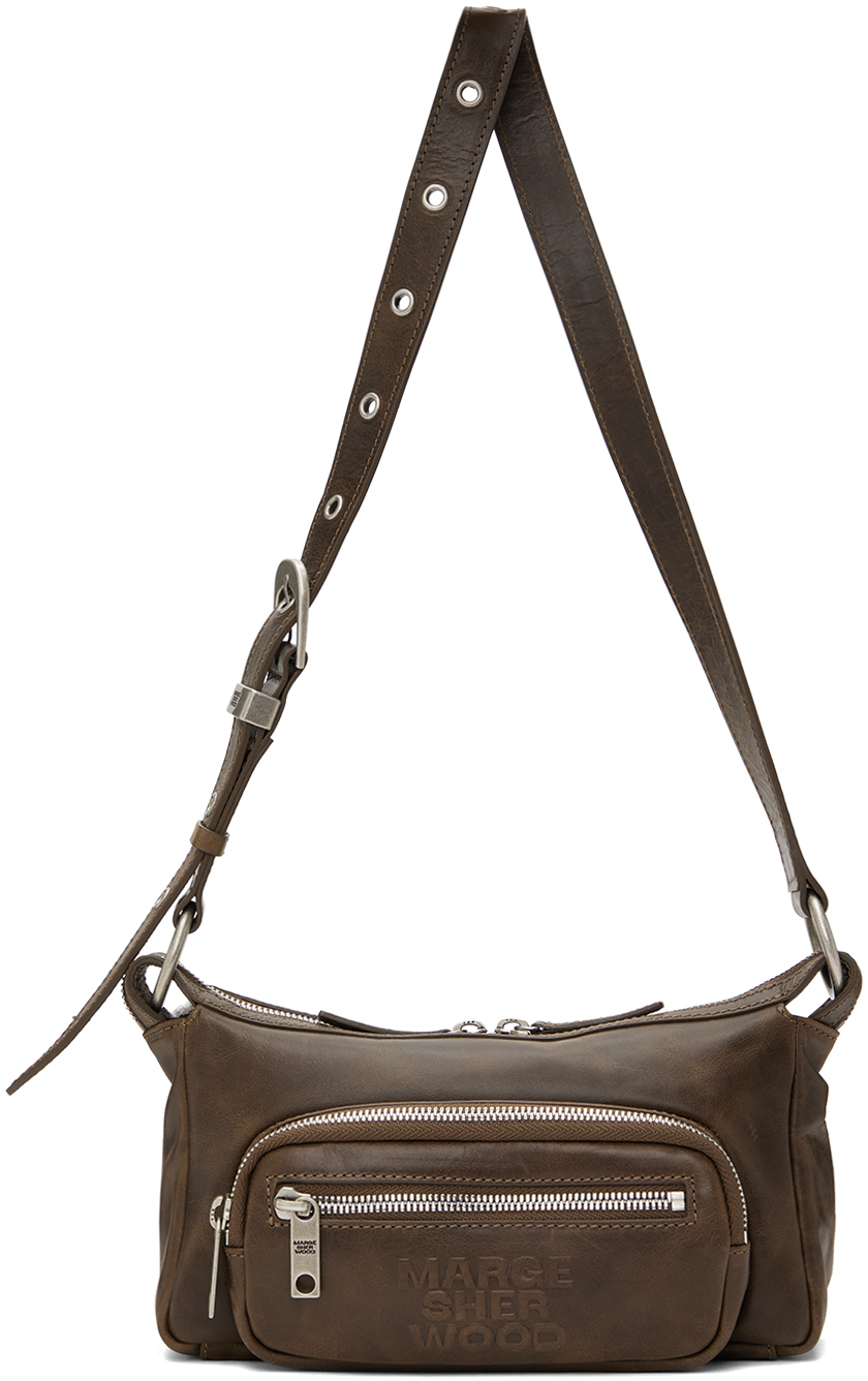 

Коричневая мини-сумка Outpocket MARGESHERWOOD, Washed brown