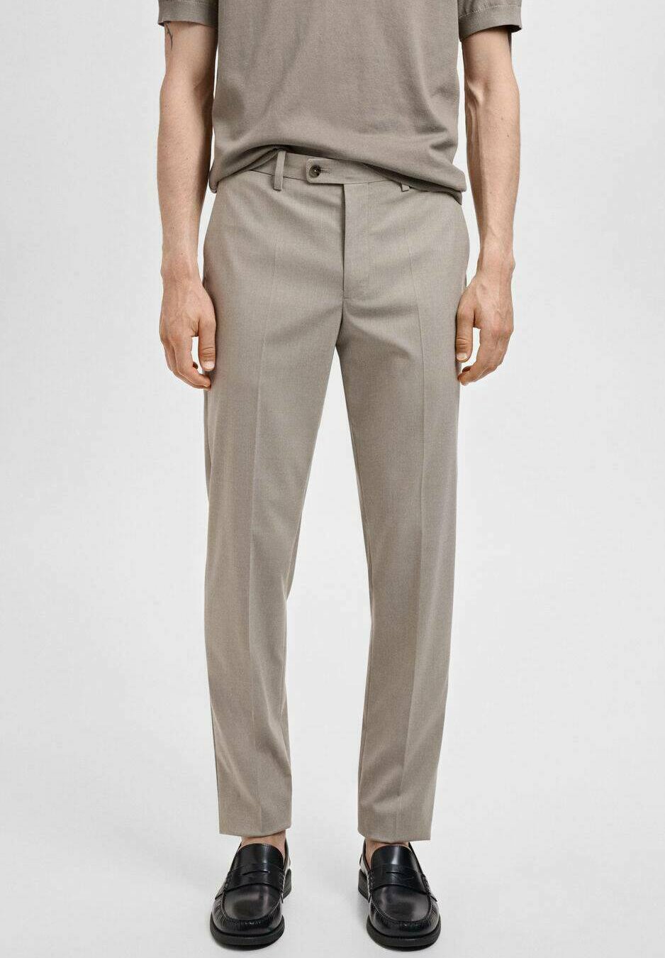 

Брюки SLIM-FIT Mango, бежевый