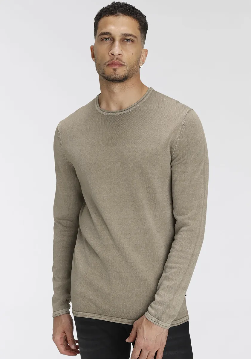 

Свитер ONLY & SONS с круглым вырезом "OS WASH CREW KNIT CS", цвет Griffin