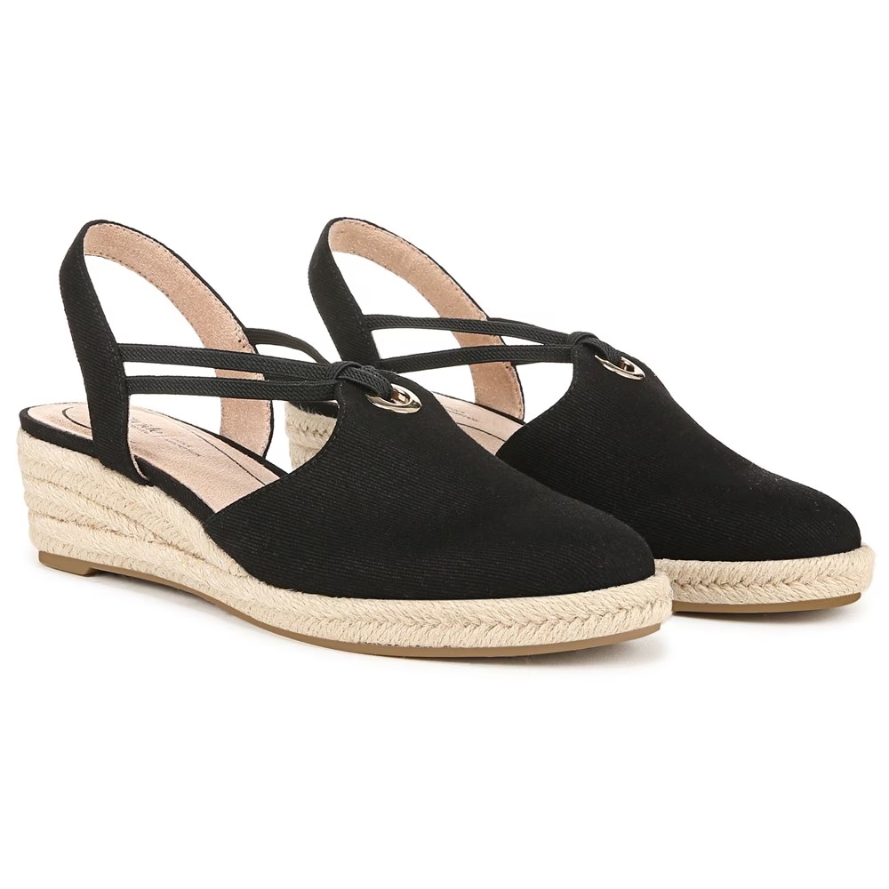 Эспадрильи на танкетке Kennedy Lifestride, black fabric