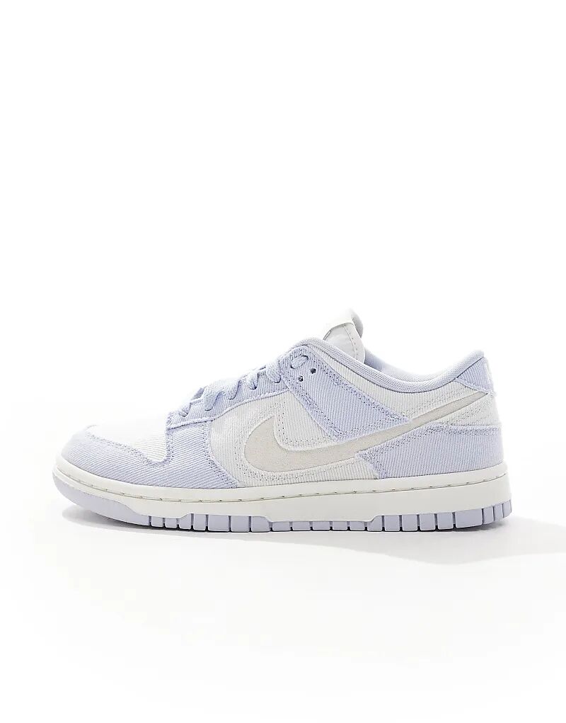 Кроссовки Nike Dunk Low SE Denim светло-синего цвета — фото 2