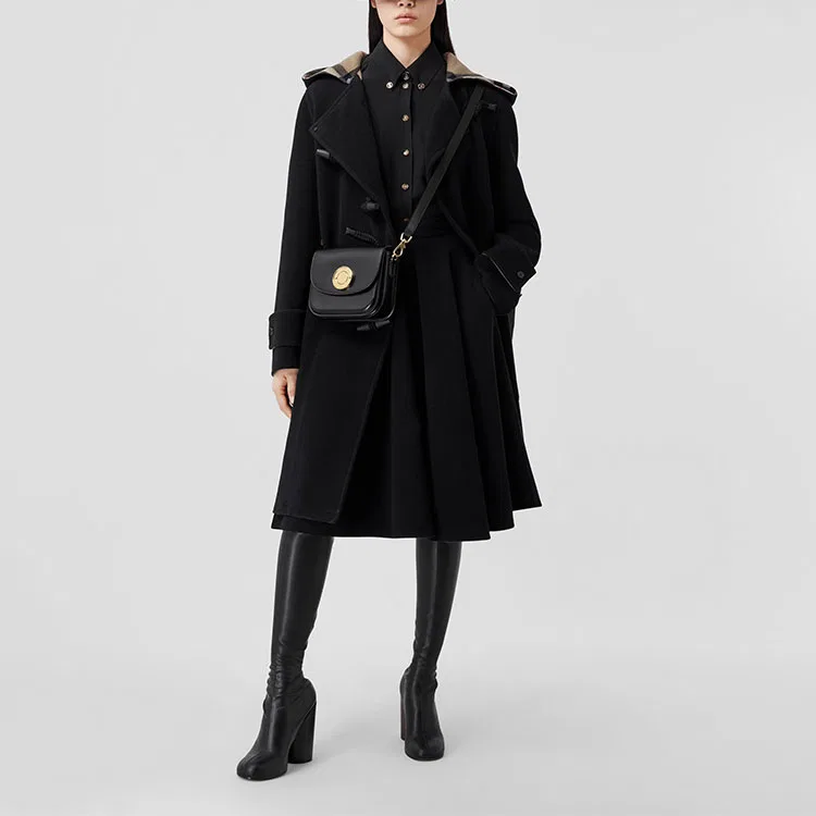 Рубашка женская Burberry, свободный крой, черный — фото 3