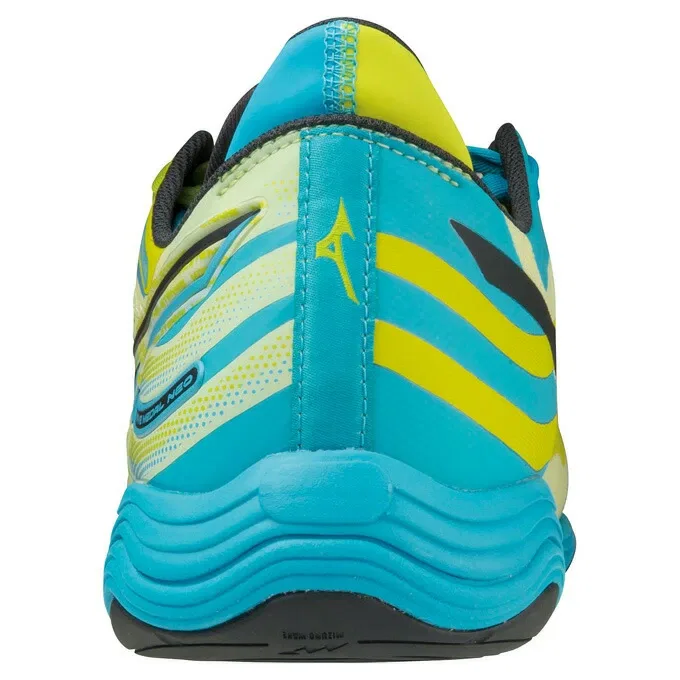 Унисекс кроссовки для настольного тенниса «Wave Medal NEO» от Mizuno, Yellow X Light Blue (01) — фото 4
