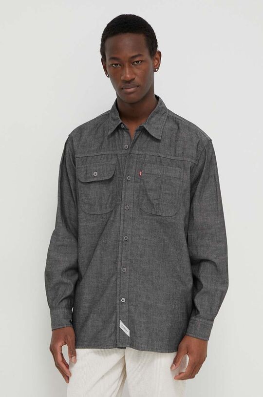 

Джинсовая рубашка Levi's, серый