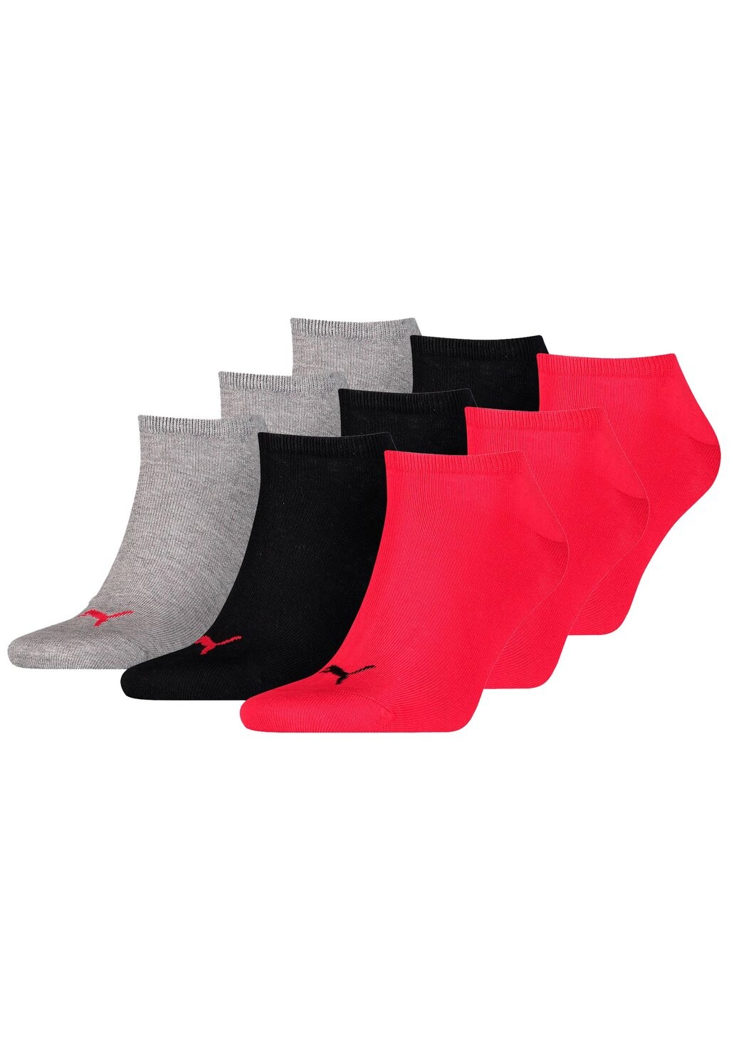 

Носки 9 PACK Puma, цвет black red