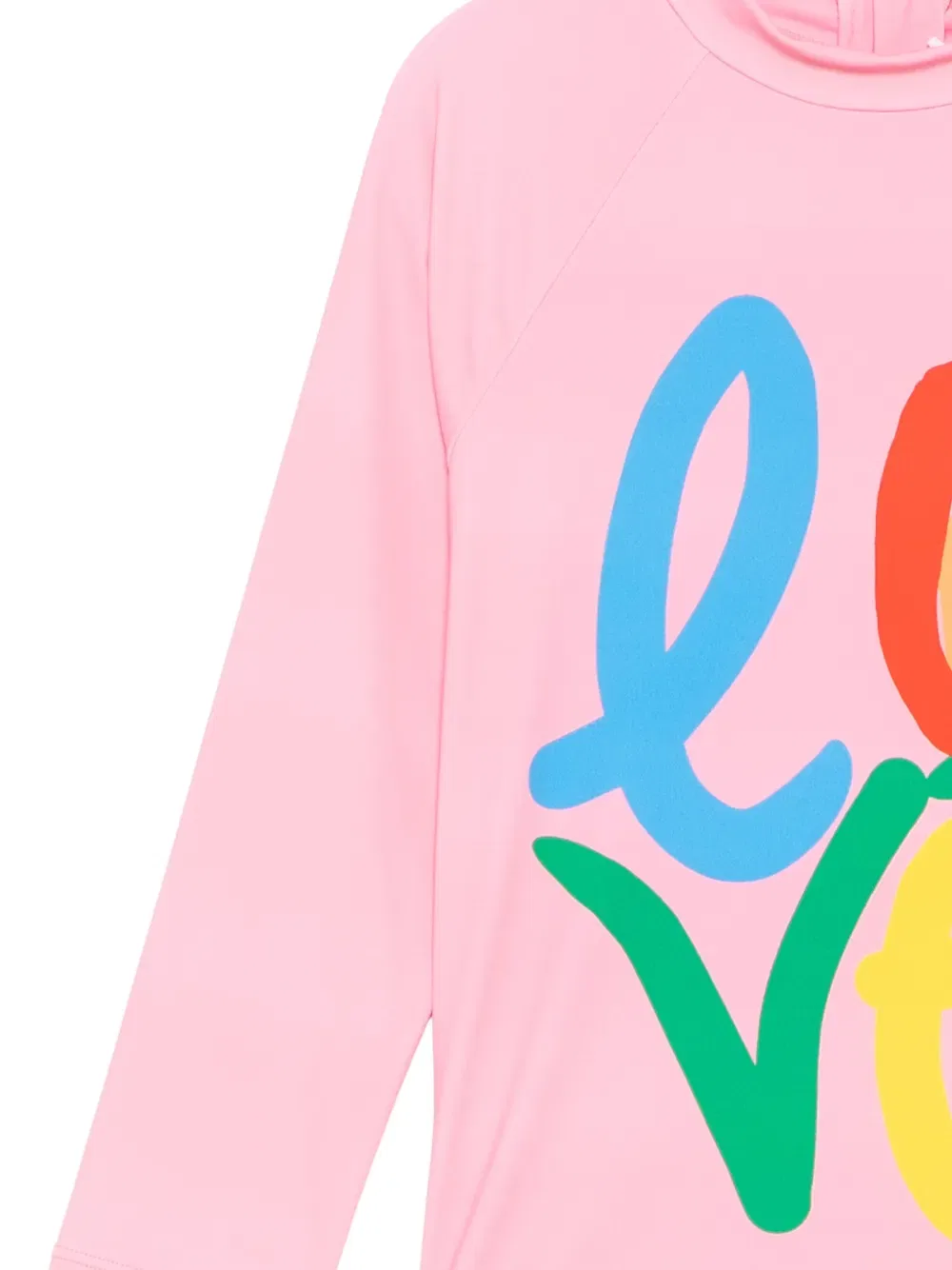 Футболка с принтом для защиты от солнца Stella Mccartney Kids, розовый — фото 3