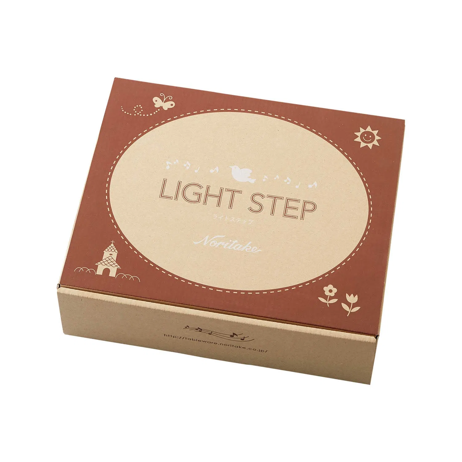 Детский набор посуды Noritake «Light Step» из 4 предметов, розовый — фото 3