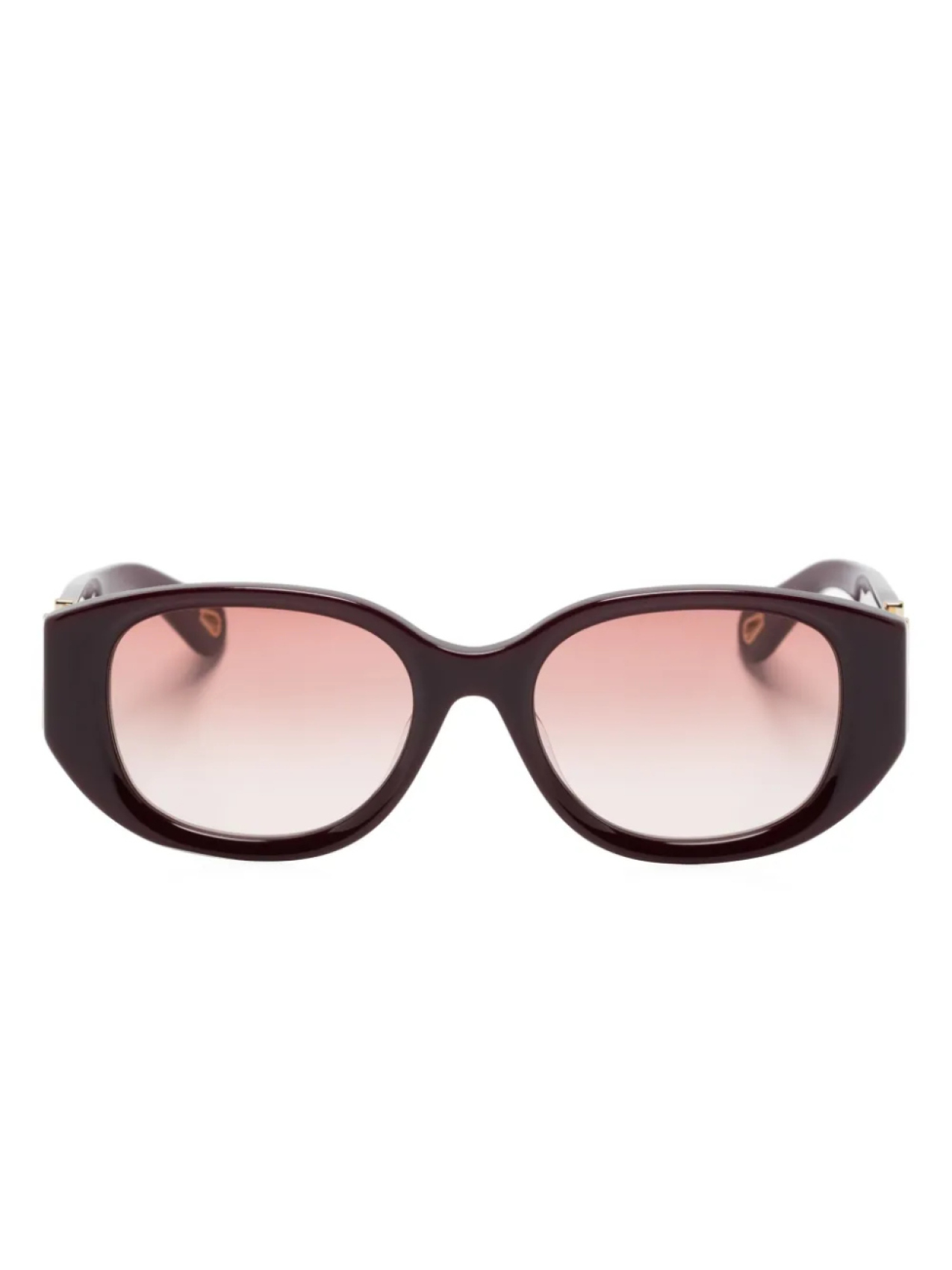 

Chloé Eyewear солнцезащитные очки Marcie в овальной оправе, красный