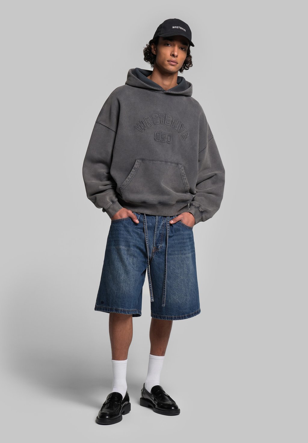 

Толстовка MARCEJ - Hoodie WRSTBHVR, темно-серый