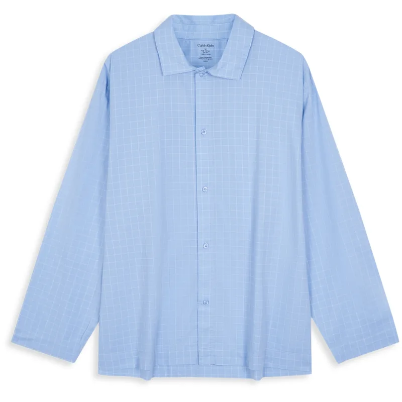Мужская пижамная рубашка Calvin Klein, ZF1-Sky Blue Plaid