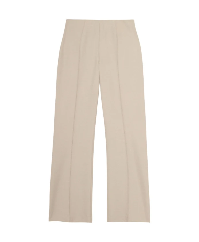 

3596 твид 020 широкие брюки Sand, бежевый