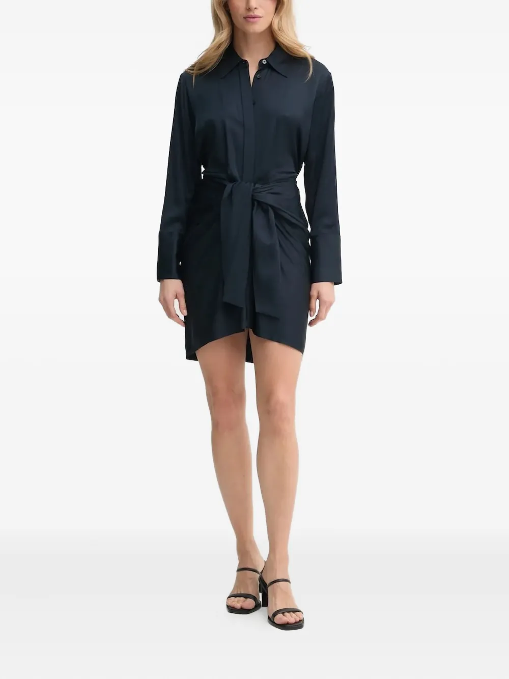 

Платье-рубашка с поясом A.L.C., синий