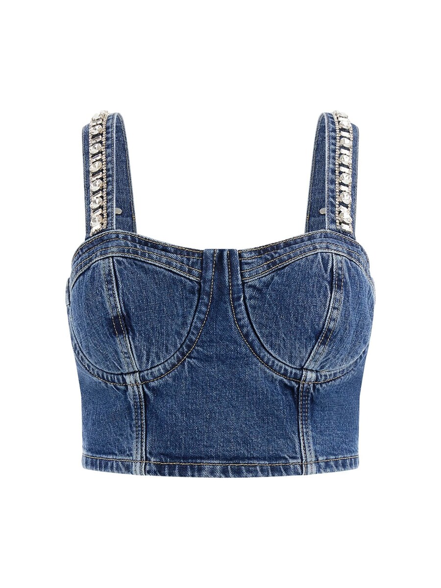 

Майка GUESS Top, синий деним