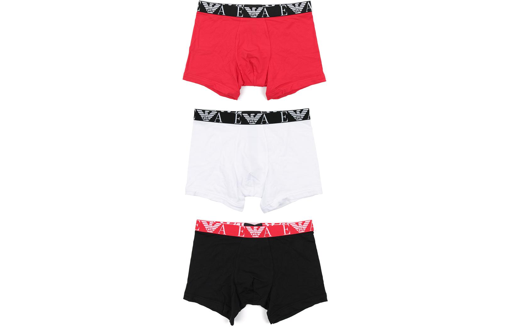 

EA7 Трусы мужские, 3 шт EMPORIO ARMANI, 3 Pack (Black+Red+White)