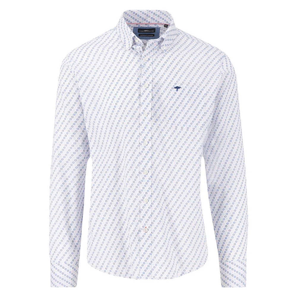 

Рубашка Fynch Hatton Seasonal Combi Print, белый