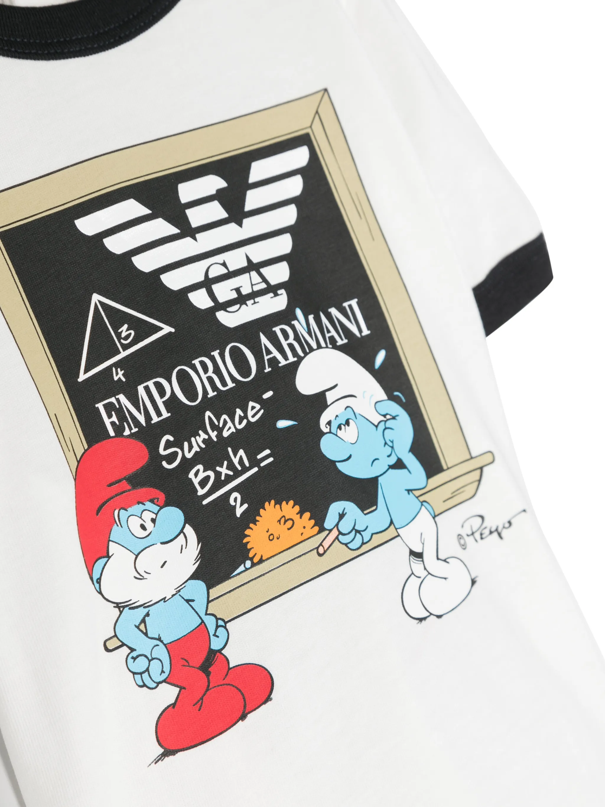 Футболка с графичным принтом Emporio Armani Kids, белый — фото 3