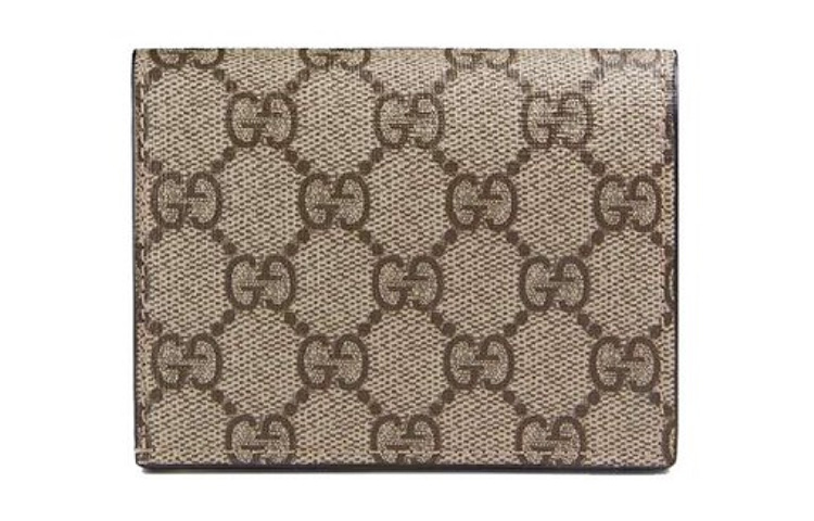 Кошелек GG Supreme Canvas With Leather Card Holder, Regular, женский, Ebony/Pink/Red GUCCI, Set (Bag+Dust Bag) — фото 3