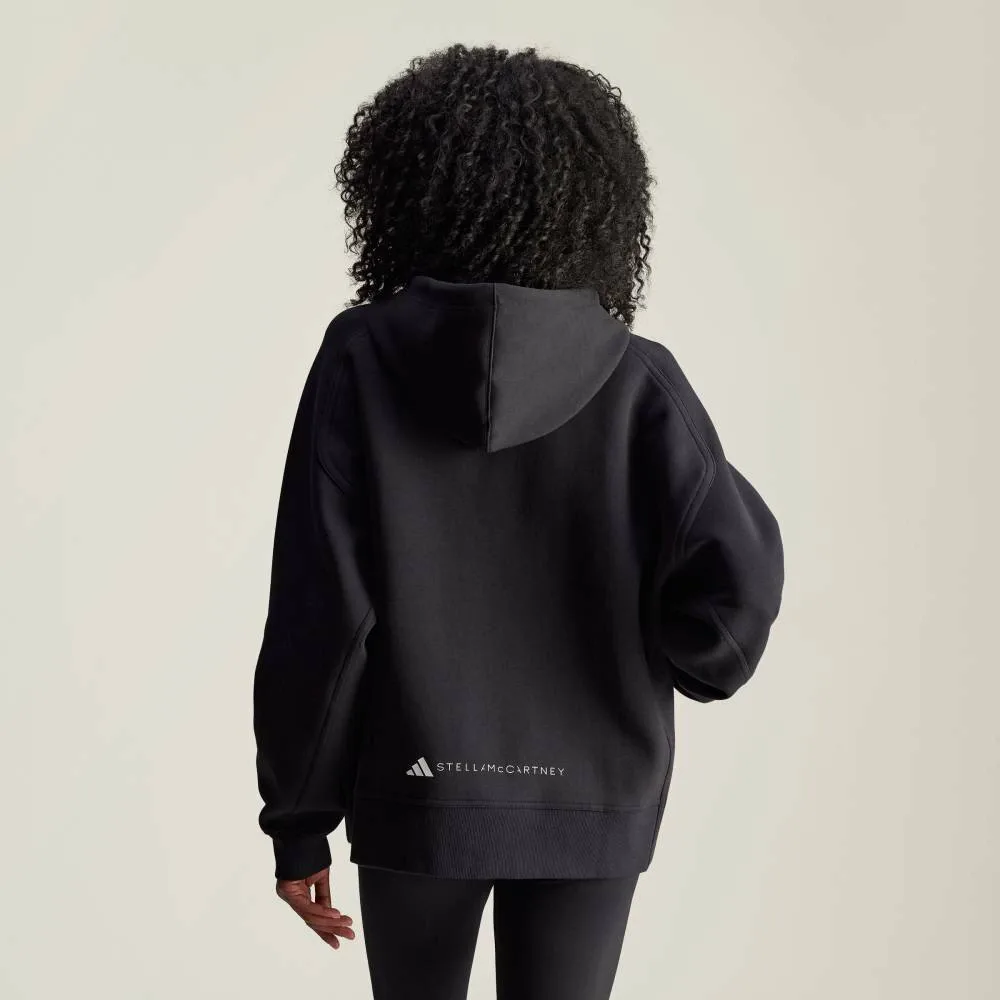 Толстовка Adidas Adidas by Stella McCartney на молнии, цвет Black — фото 2